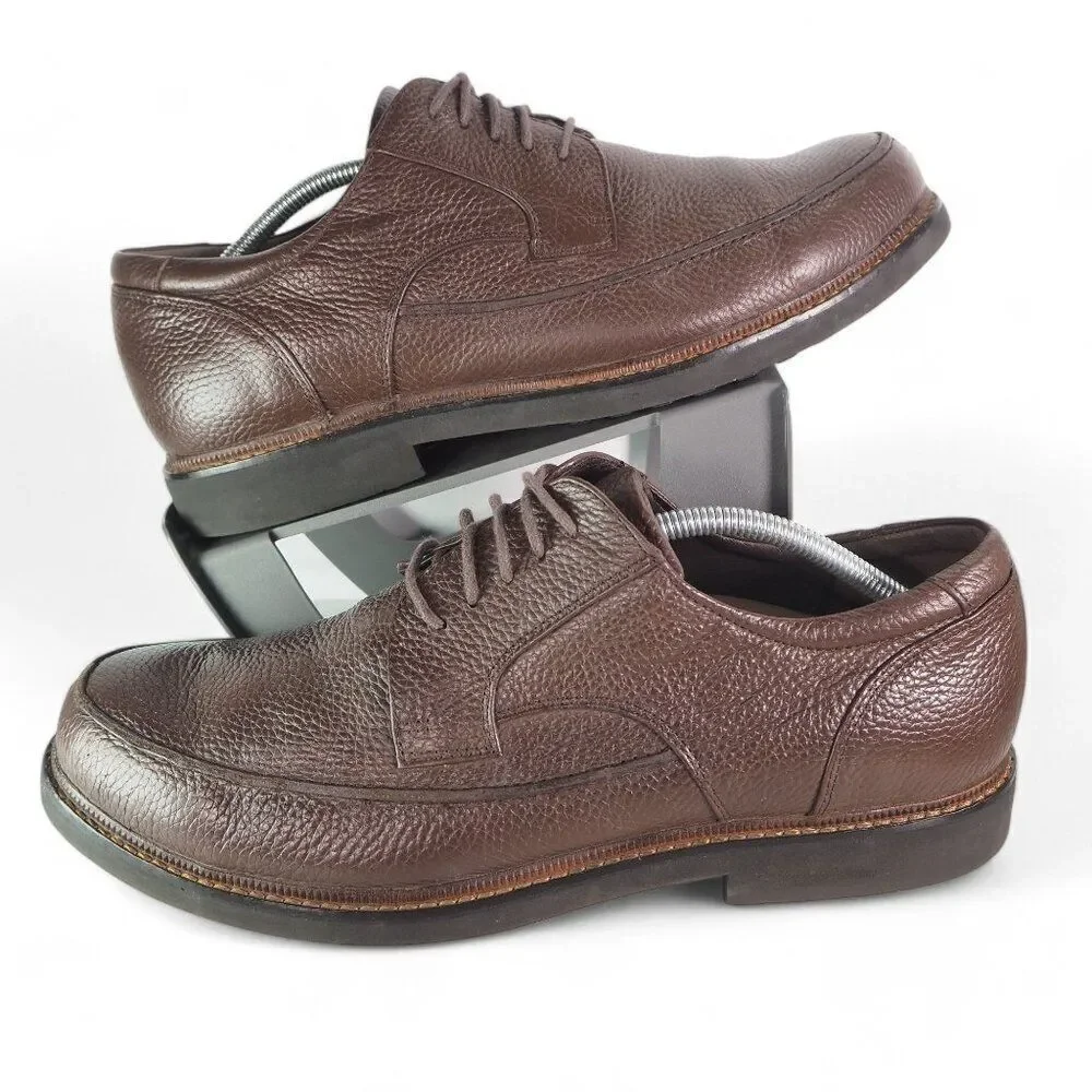 Apex Lexington Moc Toe Dress Oxfords Brown Leather LT910M‎ Men's 12 XW